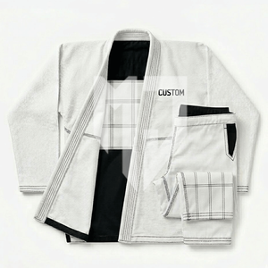 Kimono de Jiu-Jitsu pour hommes, en coton premium, coutures renforcées, léger, durable, uniforme d'arts martiaux - Product Image 6