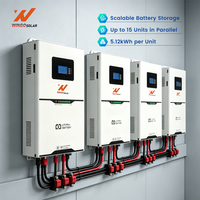 Batterie de stockage d'énergie mobile TANI - WINGOSOLAR 16 kWh 51,2 V 314 Ah, batterie solaire LiFePO4 pour la maison, sur pied, avec roues