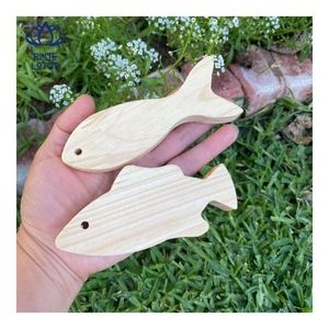 ของตกแต่งรูปปลาไม้ขายดี ปี 2026 วัสดุเรียบเนียนสะอาด เหมาะสำหรับตกแต่งชั้นวางและจัดแสดง ช่วยในการกัดแทะและผ่อนคลาย - Product Image 1