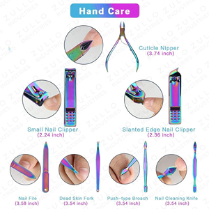 Wholesale Premium Stainless Steel Manicure Pedicure Kit Complete <b>Nail</b> Clipper Set Custom Logo Private Label OEM <b>Tools</b> - Product Image 3