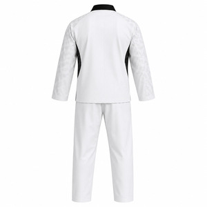 Men's <b>White</b> Judo Uniform 100% Cotton 240g Regular Fit Durable Breathable Quick Dry Lightweight Martial Arts Wear Adults Dravelle - Product Image 2