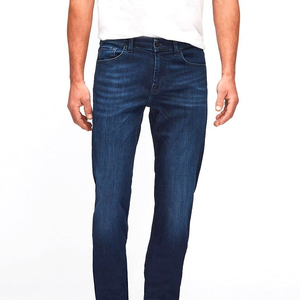 Jean ample vintage pour homme avec logo brodé personnalisé, coupe droite, poches, style streetwear, taille mi-haute, jambe large, décontracté - Product Image 5