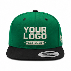 Nouvelles casquettes de baseball plates personnalisées avec logo brodé pour hommes, casquettes snapback ajustables avec broderie 3D, casquette de sport 2026 - Product Image 1