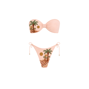 Bikini de Dos Piezas Más Vendido con Tejidos de Algodón/Spandex y Cuentas Hechas a Mano para Mujer, Diseño de Verano, Traje de Baño de Alta Calidad, Conjunto Femenino - Product Image 1