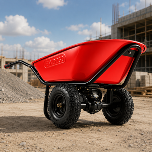 Carretilla de Metal Roja Tayo EWD260 de 2 Ruedas, Resistente, para Uso Manual en Construcción, con 6 Meses de Garantía - Product Image 1