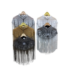 Cape de Luxe Fantaisie Brodé de Perles 2026 en Maille 100% Coton pour Femme – Vente en Gros et Exportation - Product Image 1