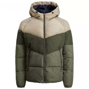 Wholesale High Quality Custom Unisex Puffer <b>Jacket</b> with Stand Collar & Front Logo Waterproof Breathable Winter <b>Jacket</b> for Adults - Product Image 3