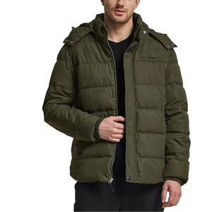 Mens <b>Waterproof</b> Windproof Puffer Jacket Stand Collar Thermal Heavy <b>Padded</b> Bubble <b>Coat</b> - Product Image 3