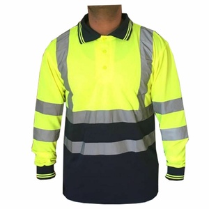 Uniforme de seguridad reflectante fluorescente de alta calidad, ropa de trabajo de buena visibilidad, uniforme de trabajo mecánico, uniforme de manga larga - Product Image 3