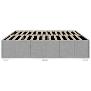 Cadre de lit rembourré gris clair - Product Image 5