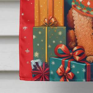 Gran Multicolor Poliéster Caniche Vacaciones Navidad Casa Bandera Porche Manga Poste Decorativo Patio Banner Obra DE ARTE Colgante de pared - Product Image 4