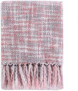 Wholesale Acrylic Knitted Decorative <b>Throw</b> Blanket Printed Pattern <b>Sofa</b> Bed <b>Cover</b> Plain Style Made in India by Avior - Product Image 2