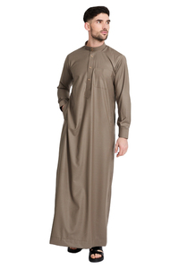 Custom <b>Men's</b> Jubbah Thobes In High Quality Traditional Muslim Islamic Eid Prayer Wedding Wear Clothing Juba <b>Thobe</b> For <b>Men</b> - Product Image 3