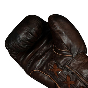 Gants d'entraînement de boxe en cuir avec fermeture à lacets pour adultes, unisexe, sparring, MMA, kickboxing - Product Image 4