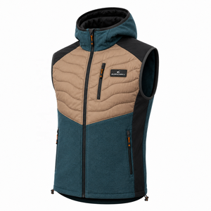 Veste d'hiver à capuche pour homme, imperméable, coupe-vent, respirante, séchage rapide, tissu PU, polyester/coton, fermeture éclair - Product Image 5