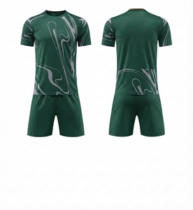 Conjunto de Uniforme de Fútbol Personalizado con Impresión por Transferencia de Calor, Uniforme de Fútbol Unisex, Transpirable, de Secado Rápido, Antibacteriano, Deportivo - Product Image 1