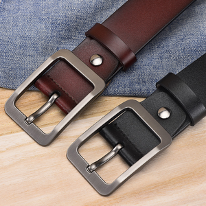 Cinturones de Negocios Vintage de Fábrica, Cinturón de Cuero Genuino Ajustable Informal para Hombre - Product Image 5