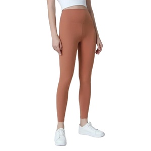 Ensemble yoga fitness respirant pour femmes, legging taille croisée à l'épreuve des squats, modèles originaux, pantalons de sport à motif solide - Product Image 5