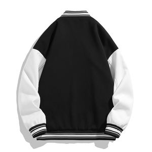 High Quality Cotton Blend Varsity Jacket <b>Men</b> and Women Custom logo EmbroideryBaseball Letterman Varsity Jacket - Product Image 2