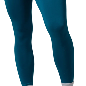 Petrol Blue Women's Mid Rise Compression Leggings Breathable Athletic Workout Pants for Yoga Gym Running Fitness Activewear - Product Image 6