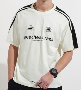 เสื้อยืดคอตตอนพิมพ์ลายคุณภาพสูงสำหรับผู้ชาย ทรงปกติ คอกลม สวมใส่สบาย เหมาะสำหรับแฟชั่นฤดูร้อนและการสวมใส่ในชีวิตประจำวัน - Product Image 1