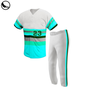 Camiseta de Béisbol con Estampado Floral Brillante y Bordado Personalizado, Estilo Uniforme, Venta al Por Mayor, Jersey de Béisbol Deportivo Barato - Product Image 2