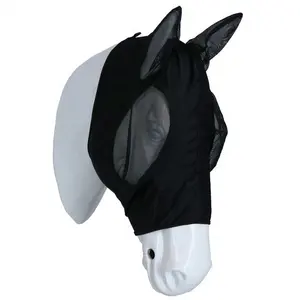 Paardrijden Uitrusting Cover Oren Mesh Bescherming Vliegenmasker Voor Paarden Nieuwe Beste Kwaliteit Paard Gezicht Vliegenmasker