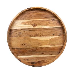 Nueva bandeja de servicio de madera de mango con asa de metal Nueva bandeja de servicio para servir comida Nueva bandeja de servicio de madera en precio al por mayor - Product Image 1