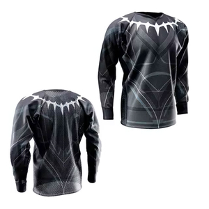 <b>Paintball</b> Jersey Long Sleeve Black Gray Geometric Design Outdoor Shooting Game Apparel Polyester Material - Product Image 5