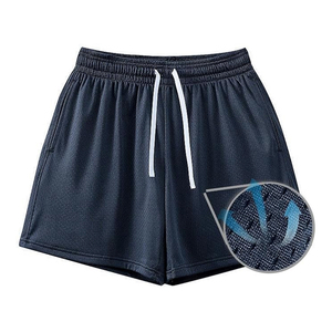 High Quality Custom Eco-Friendly 5 Inch Men's Canvas Hip Hop Shorts Leopard Design Embroidered Seam Double <b>Layer</b> Sublimation - Product Image 2