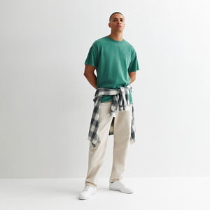 Camisetas de Algodón de Bambú para Hombre, Camiseta de Manga Corta con Bolsillo, Camiseta de Verano para Hombre, Camiseta Sostenible con Cuello Redondo para Hombre - Product Image 4