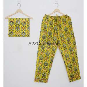 Vêtements de détente romantiques à fleurs pour femmes et hommes, en coton 100% pur de haute qualité, pour les vacances d'hiver, vente en gros, livraison directe d'usine, pyjama - Product Image 3