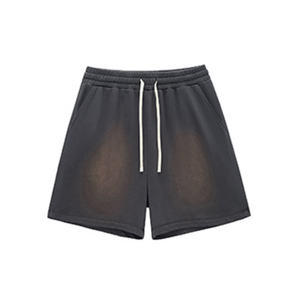 Pantalones Cortos Bermuda para Hombre, Estilo Vintage, Lavado al Sol, de Algodón, Teñido con Ácido, Felpa Francesa, Resistentes al Agua, Ecológicos - Product Image 4
