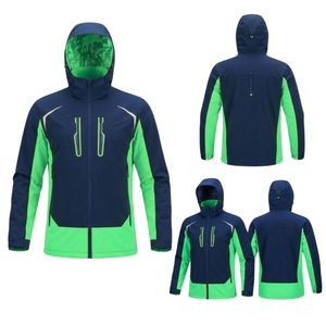 Veste Softshell à Capuche Personnalisable pour l'Hiver – Vêtement de Travail Coupe-Vent, Imperméable, Doublure Polaire, Fermeture Éclair, Respirante et Séchage Rapide - Product Image 4