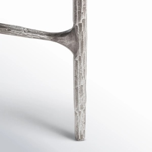 Mesa Auxiliar Refinada y Elegante con Tapa Redonda, Base de Pedestal Sólida y Diseño Cónico, Mesa Lateral de Lujo para Bares - Product Image 2