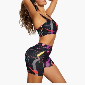 Conjunto de Yoga de 2 Piezas para Mujer al por Mayor Personalizado: Top Corto de Alta Calidad con Logo Frontal y Pantalones Cortos de Cintura Elástica, Estilo Casual - Product Image 4