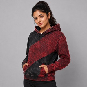 Sweat-shirts doux pour femmes en coton 100% avec effet délavé, personnalisables sur le devant, confortables, durables, écologiques, respirants et à séchage rapide - Product Image 5