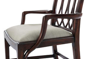 Fauteuil de salle à manger moderne et élégant en bois massif, chaise rembourrée pour hôtel de luxe, restaurant, vente en gros - Product Image 5