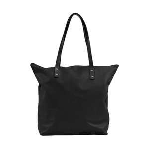 Fabriqué à la main en cuir de vachette Top Grain en cuir véritable fourre-tout noir sac à fermeture éclair polyvalent pour toutes les saisons-été hiver printemps automne - Product Image 1