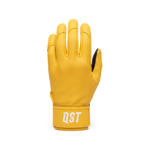 Gants de frappe de baseball en cuir lisse avec dos souple, gants de frappe de softball à poignée souple, sangle élastique, logo personnalisé, fournisseur OEM ODM - Product Image 3