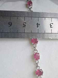 Sterling Silver <b>Ruby</b> Bracelet Handmade Gemstone Jewelry Elegant Design For Women Wholesale Export - Product Image 2