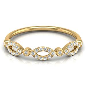 แหวนเพชรสำหรับงานแต่งงานที่กำลังมาแรงแหวนเพชรปลูกแบบไม่สิ้นสุดสีเหลืองขาวกุหลาบทองพร้อมซื้อในห้องปฏิบัติการ - Product Image 1