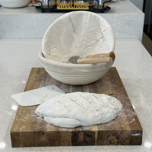 Giá Rẻ Chất Lượng Cao Đầy Đủ Baking Set Giỏ Banneton 9 "10" Vòng Tự Nhiên Mây Bột Bánh Mì Basker Lame/ <span class=keywords><strong>Scraper</strong></span>/Bộ Cho Bakers - Product Image 5