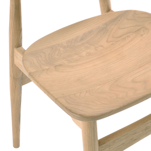 Chaise de salle à manger en bois massif de style scandinave avec dossier léger pour la maison, l'hôtel, l'appartement, la villa - Product Image 6