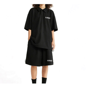 Nouveau modèle 2026 – Ensemble unisexe à motif uni, manches courtes, pour polos et shorts – Grande respirabilité, léger, anti-plis – Prix de gros - Product Image 5