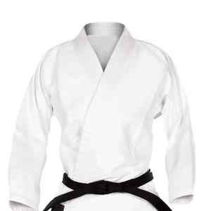 Uniformes de Artes Marciales para Karate, TKD, Jiu Jitsu - Dobok Blanco Personalizado con Impresión de Logotipo Frontal, Transpirable y Duradero - Product Image 2