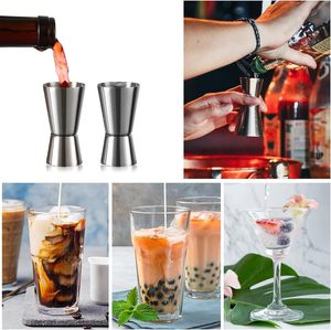 Customized Logo Stainless Steel Jigger <b>Spirit</b> <b>Measuring</b> Cocktail Peg <b>Measurer</b> <b>Cup</b> Whiskey Drink Glass Barware Tools Reusable - Product Image 5