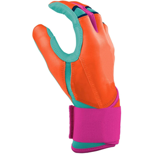 Gants de frappe Shahi Impex orange, rose et turquoise en cuir rembourré avec fermeture auto-agrippante, unisexe, pour entraînement adulte - Product Image 3