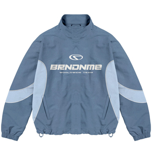 BRNDNME ชุดวอร์มแบบ unisex แขนยาว คอตั้ง สไตล์สปอร์ต แห้งเร็ว โพลีเอสเตอร์ ใส่ได้ในฤดูใบไม้ร่วง ไซส์ผู้ใหญ่ ทรงปกติ - Product Image 2