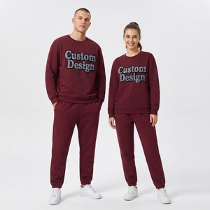 New Arrival Custom Embossed Streetwear Embroidered <b>Jumper</b> Sweater Fleece Crewneck Oversized Women Puff Print Sweatshirt - Product Image 1